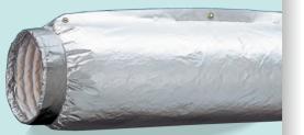 タイロン グラスダクト フレキシブル CK-2型 (ハトメタイプ) 定尺品 225φ×10m|GAOS 店