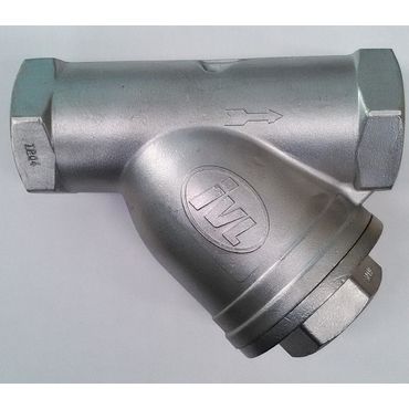IVALUE SYST-M80 ステンレス鋼製 ねじ込み式 Y形ストレイナー(80メッシュ) 25A