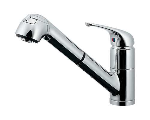 楽天市場】カクダイ シングルレバー引出し混合栓 184-013 : 快適水空館