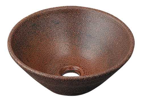 カクダイ 丸型室内用便器器//窯肌 493-011-M
