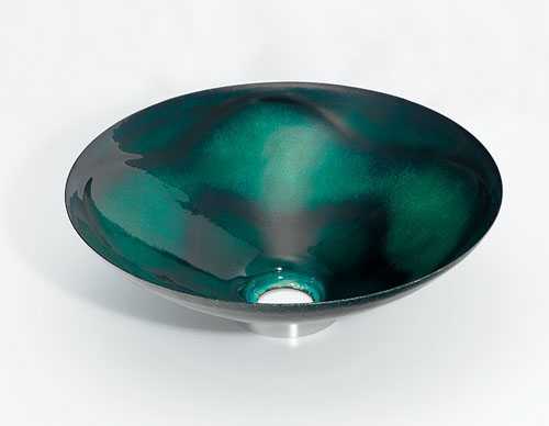 カクダイ 丸型室内用便器器//緑透 493-047-GR