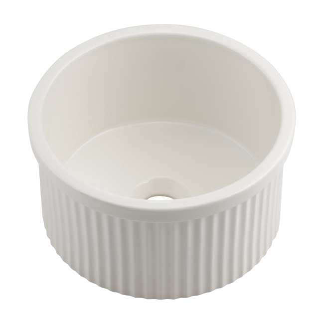 カクダイ 丸型手洗器(ホワイト) 493-246-W
