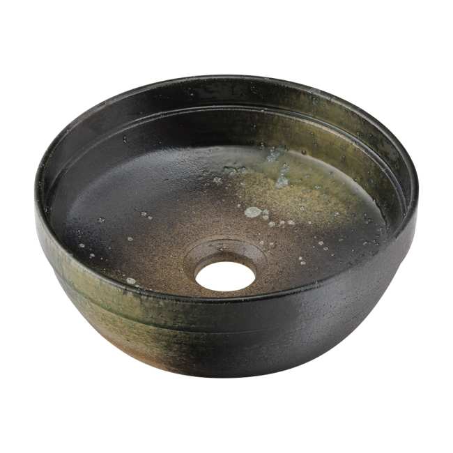 カクダイ 丸型室内用便器器(葉漏) 493-276-GR