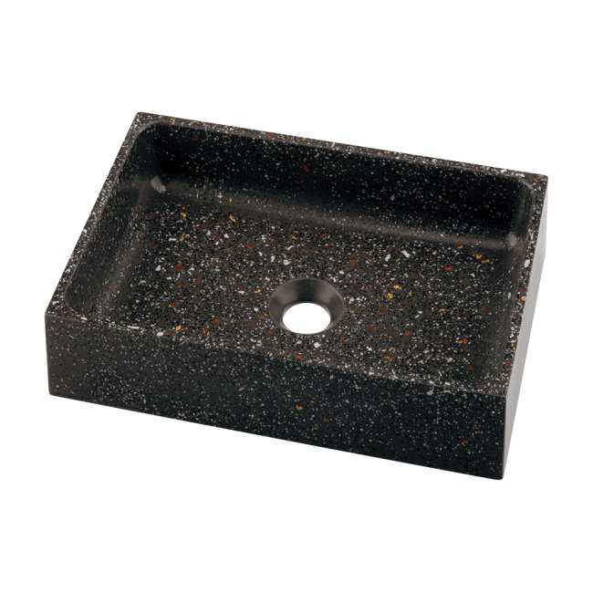 カクダイ 角型室内用便器器(テラゾグレー) #CR-0056-GY