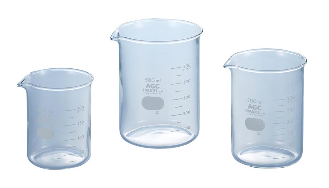 ビーカー(IWAKI) 500mL(6個組)