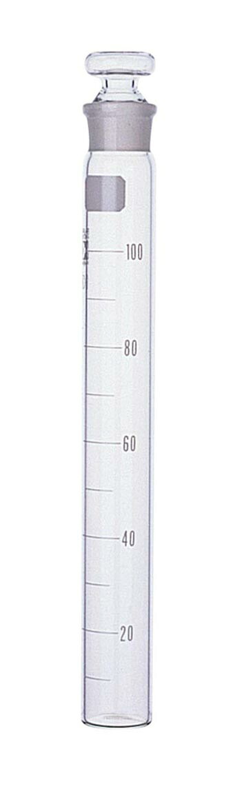 同じよう摺合共栓比色管 平栓付 50mL 10本 容器・試験管-研究・実験用品
