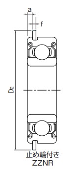 KMT ベアリング 深溝玉軸受 止め輪付き 6004ZZNR 19個セット