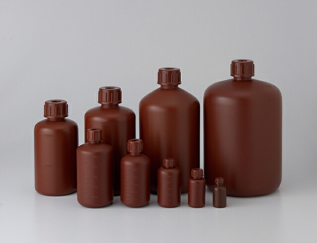 PE細口瓶 茶 50ml(500本入)