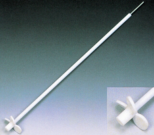 PTFE プロペラ式攪拌棒 全長450mm