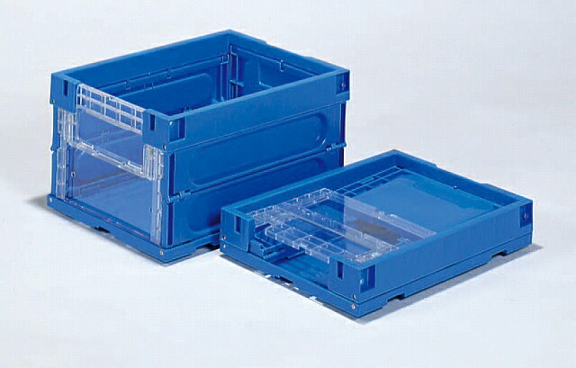 扉付オリコン(PP) オリコン28Bスライド扉付 440mm×318mm×248mm ブルー|GAOS 店