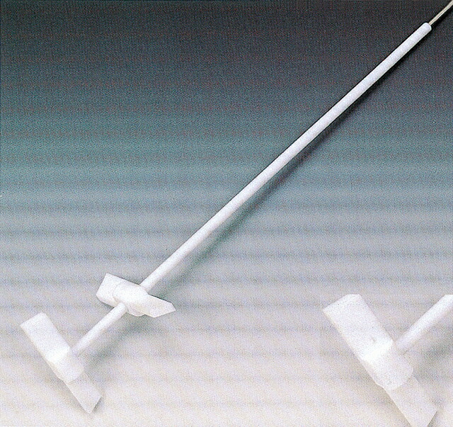 PTFE撹拌棒B型2連式 全長450mm