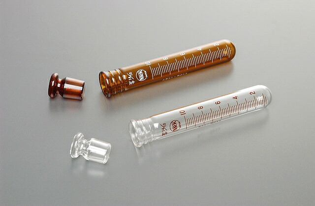 NRK共通摺合ワセ遠心沈澱管 10ml 17-TA 茶色 目盛ナシ