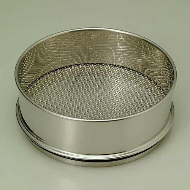 試験用フルイ φ150×45Hmm 目開キ4.0mm フラットトップ金網