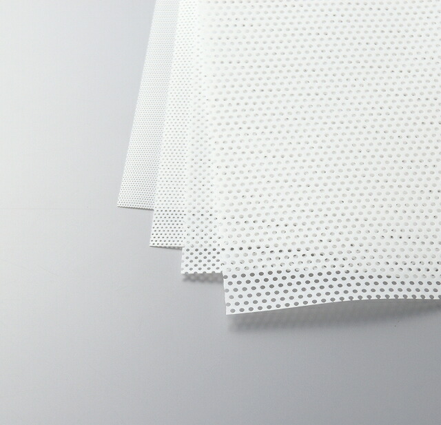 PTFEパンチングシート 幅300mm×厚サ0.5mm 長サ 500mm 穴径 φ0.75mm