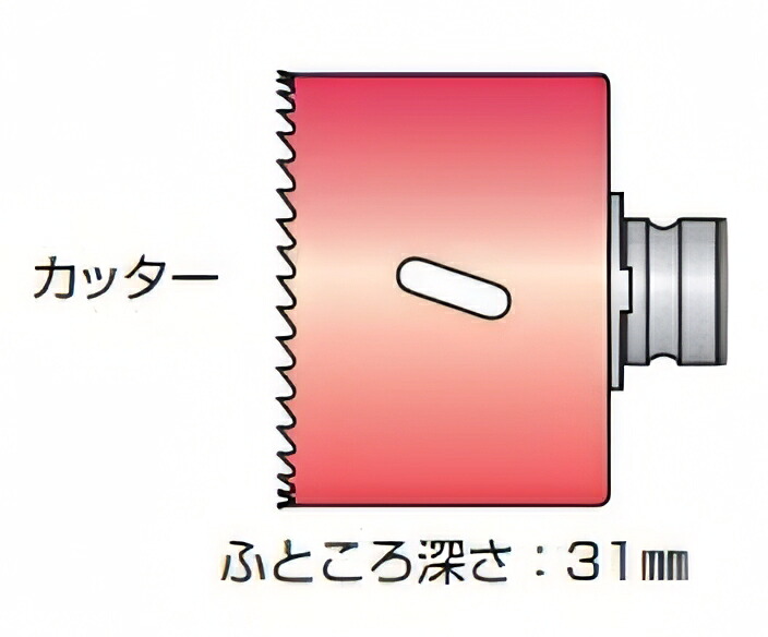 ミヤナガ バイメタルホールソーダウンライト用（カッター） SLPS125｜GAOS　店