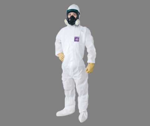 シゲマツ 全身化学防護服(限定使用)(アンセル製) マイクロガード1500A(10着入) 3XL 1個