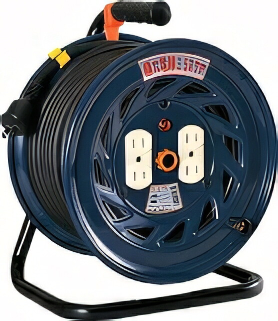 日動 電工ドラム スタミナリール 100V 2芯 30m NF304F｜GAOS　店