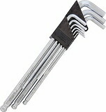 TRUSCO 角曲げボールポイント六角棒レンチセット 9本組 TBRK9S