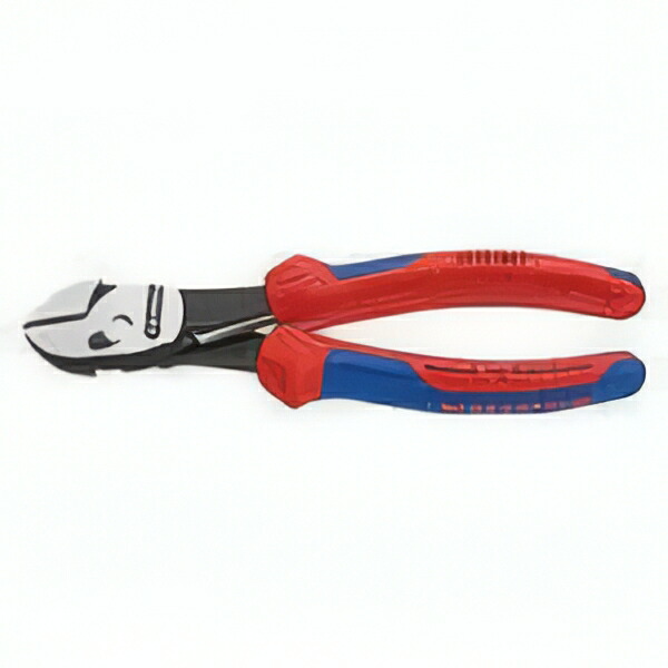 KNIPEX ツインフォースニッパー バネ付 180mm 7372180F