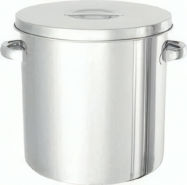 日東 ステンレスタンク テーパー付貯蔵用タンク(フタ付) 10L TPST24
