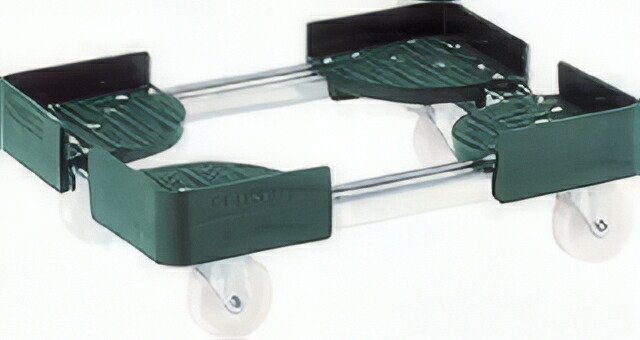 TRUSCO 伸縮式コンテナ台車 内寸300-400×300-400 SUS製 FCD3030SUS