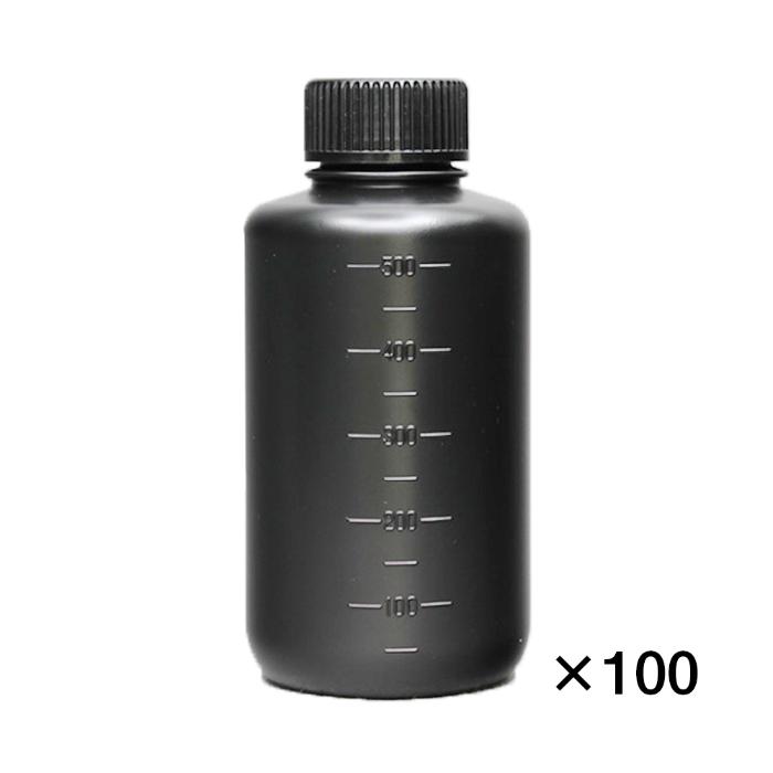 コクゴ JK-瓶細口 遮光(黒) 500mL (100本入)(101-2010301)
