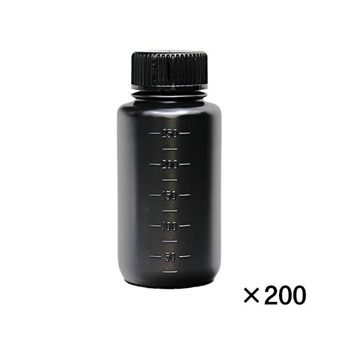 コクゴ JK-瓶広口 遮光(黒) 250mL (200本入)(101-2030301)