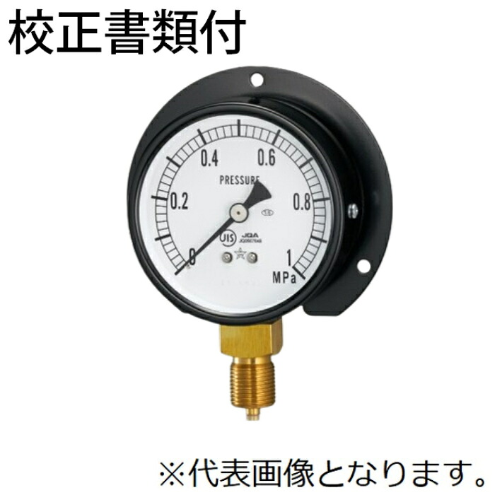 右下精器 一般圧力計 メーカー校正証明書+トレサビリティ体系図 BVT3/8-75X4MPa｜GAOS　店