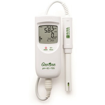 ハンナ Gro Line ポータブルpH/EC/TDS/℃計 HI 9814D