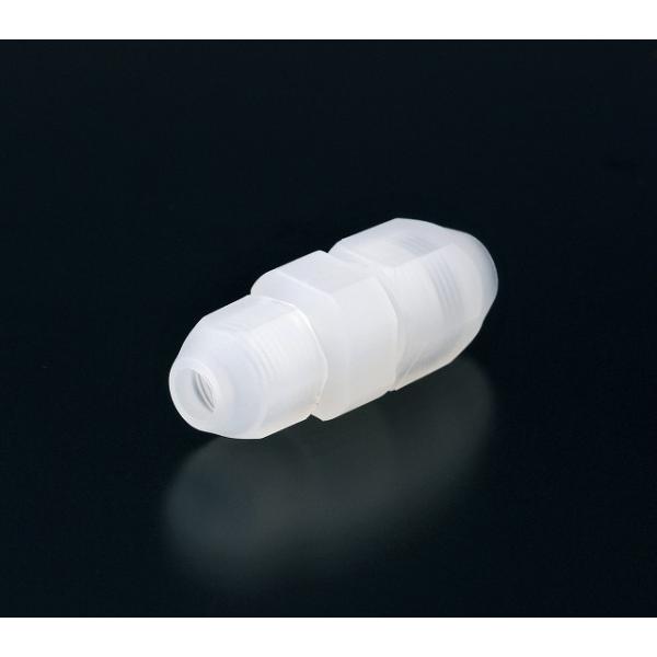 PP製切削樹脂配管部品(PP製ネジ込み継手) 異径フレヤード FZ1/2×3/8
