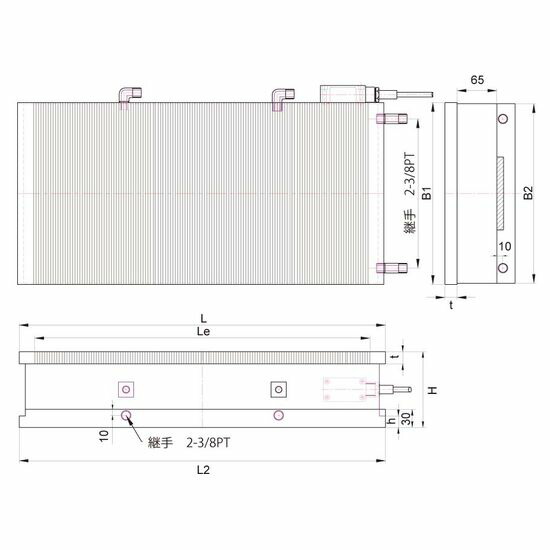 道化芝居テック 水冷式マイクロ投球電磁ファスナー FT-ELC-1540BWC