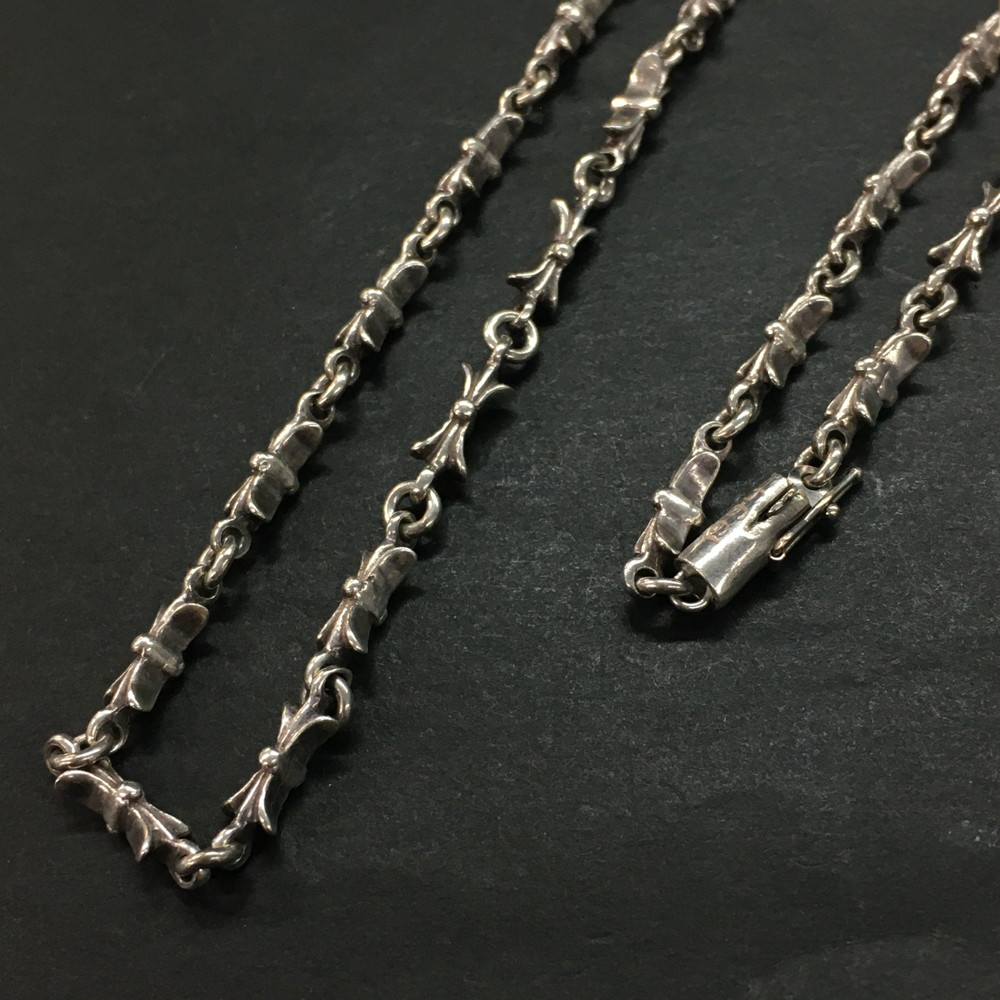 Chrome Hearts クロムハーツ SV925 20g タイニーE赤ちょうちん 首飾り 仕切り状嘱する しろがね色/CR0001【中古】