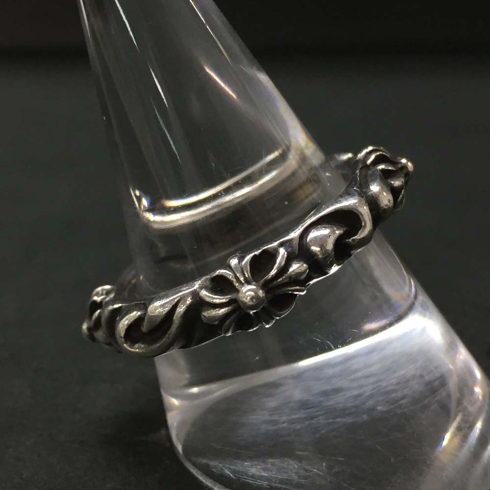 Chrome Hearts クロムハーツ SV925 8.5g SBTバンド リング 指輪 21号 インボイス付属　シルバー/CR0007【中古】
