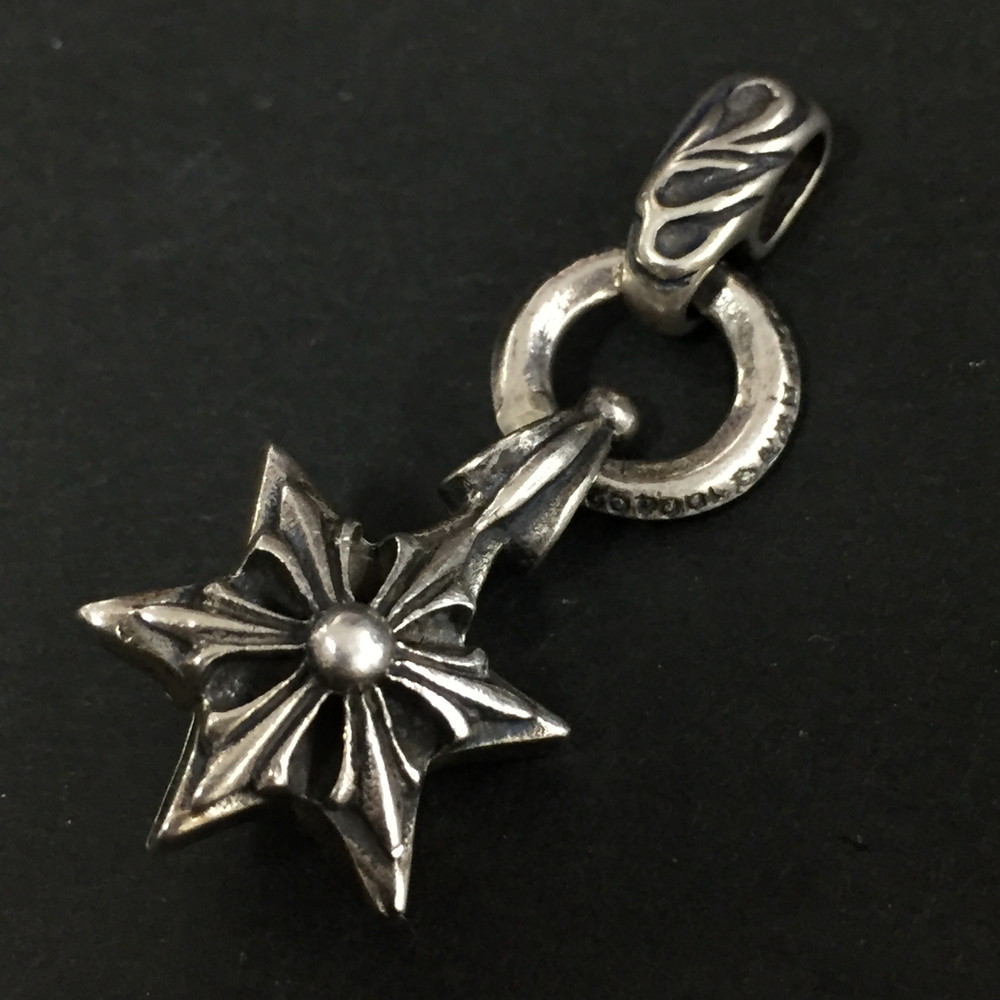 Chrome Hearts クロムハーツ SV925 7g 6POINT STAR CHARM 6Pはやりっ児 シャンデリヤいの一番 惹きつける 勘定書き嘱する しろがね色/CR0008【中古】