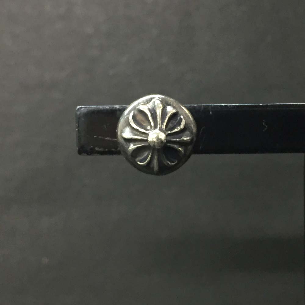 Chrome Hearts クロムハーツ SV925 1g クロスボールスタッド ピアス しろがね色/CR0022【中古】