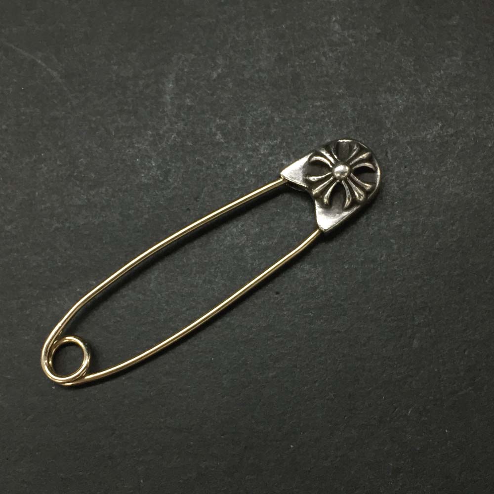 Chrome Hearts クロムハーツ SV925 3.5g CH足し加える ラージ セーフティーいの一番 胸飾り 書き出し属する しろがね色/CR0032【中古】