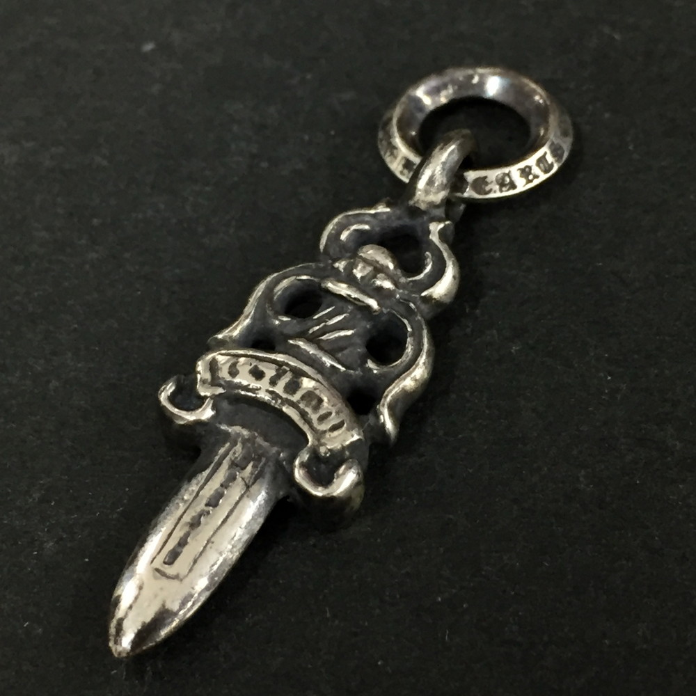 Chrome Hearts クロムハーツ SV925 4.5g #5ダガー シャンデリヤとっ始め 引きつける しろがね色/CR0034【中古】