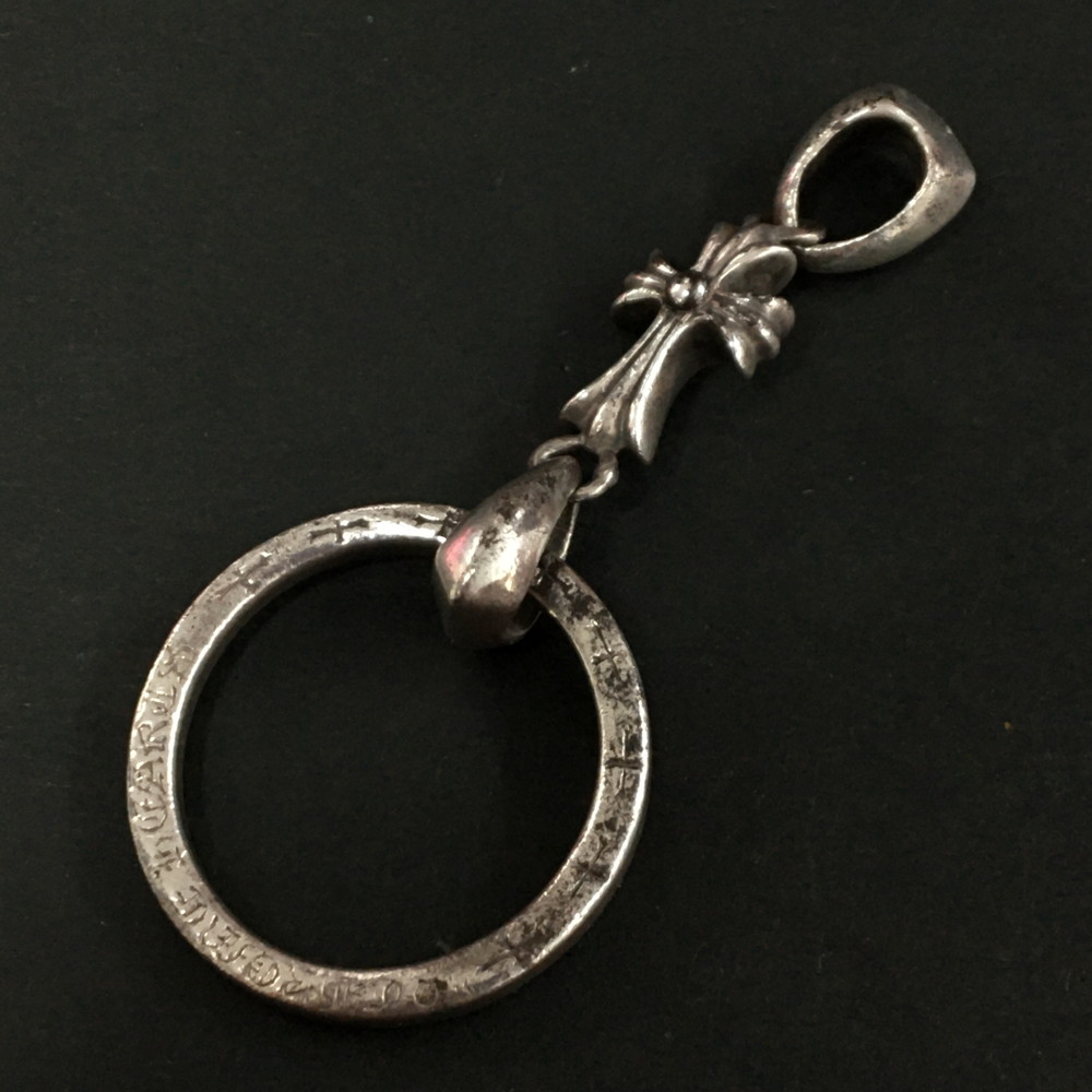 Chrome Hearts クロムハーツ SV925 9.5g ベイビーファットクロス NTFL アイウェアループ シャンデリヤとっ始め 引きつける しろがね色/CR0128【中古】