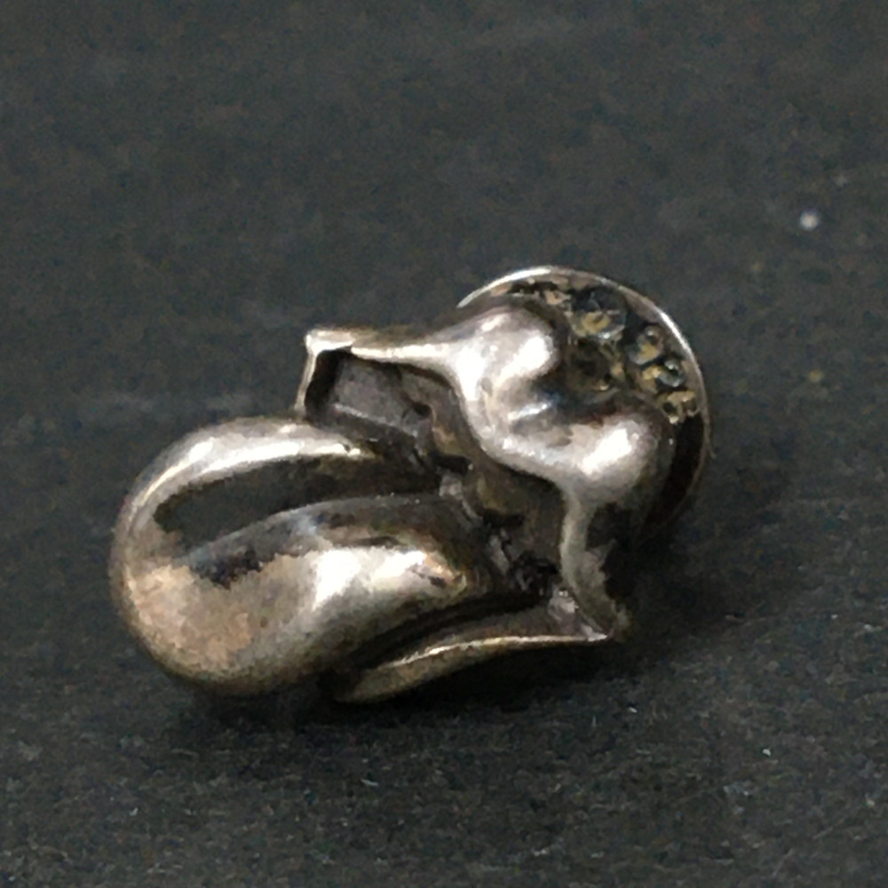 Chrome Hearts クロムハーツ SV925 5.5g 下唇＆タン スタッド ピアス しろがね色/CR0130【中古】