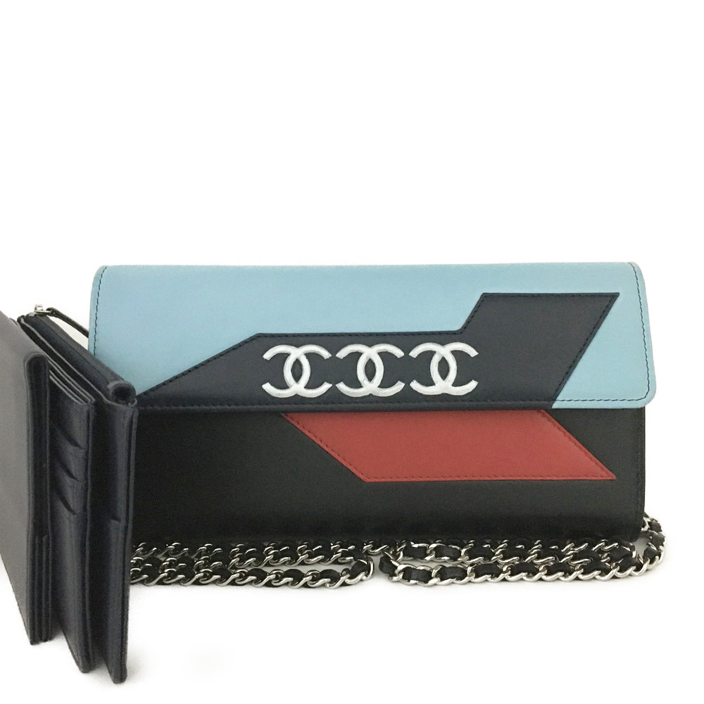 CHANEL シャネル 航空会社 トリプルココマーク チェーンウォレット MultiColor/JPG0104【中古】 バッグ-レディースバッグ-ショルダーバッグ・メッセンジャーバッグ