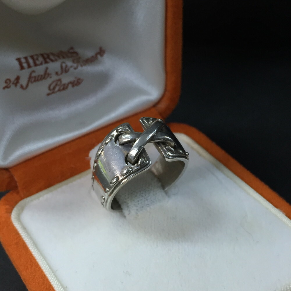 楽天市場】【返品OK】エルメス メキシコ コルセット リング シルバー