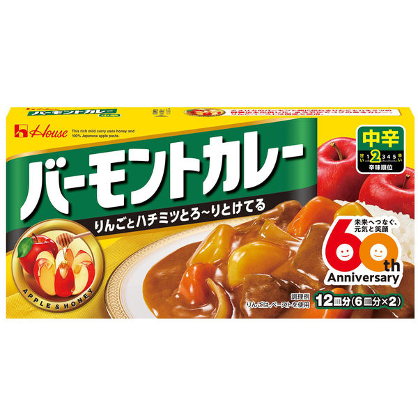 楽天市場】【ハウス食品】バーモンドカレー6皿分＜辛口＞115g : 食品卸