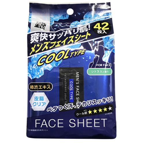 楽天市場 コーヨー化成 ｗｅメンズフェイスシートクール 42枚 ウエルシア楽天市場支店