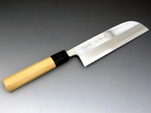 堺孝行青二鋼鏡面 鎌形薄刃180