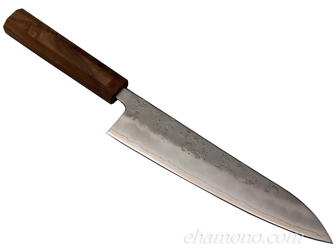 高鳳　銀三　鎌形薄刃包丁　8寸 高鳳 銀三 鎌形薄刃包丁 8寸 本鍛錬 霞 鎌形薄刃 8寸