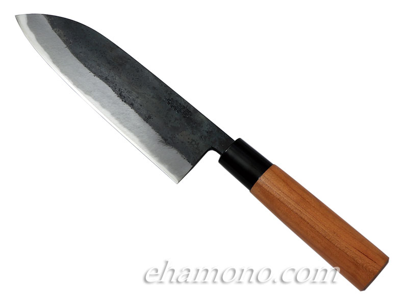 楽天市場】西田刃物工房 大祐作 青紙スーパー 本割込 牛刀型包丁180 黒