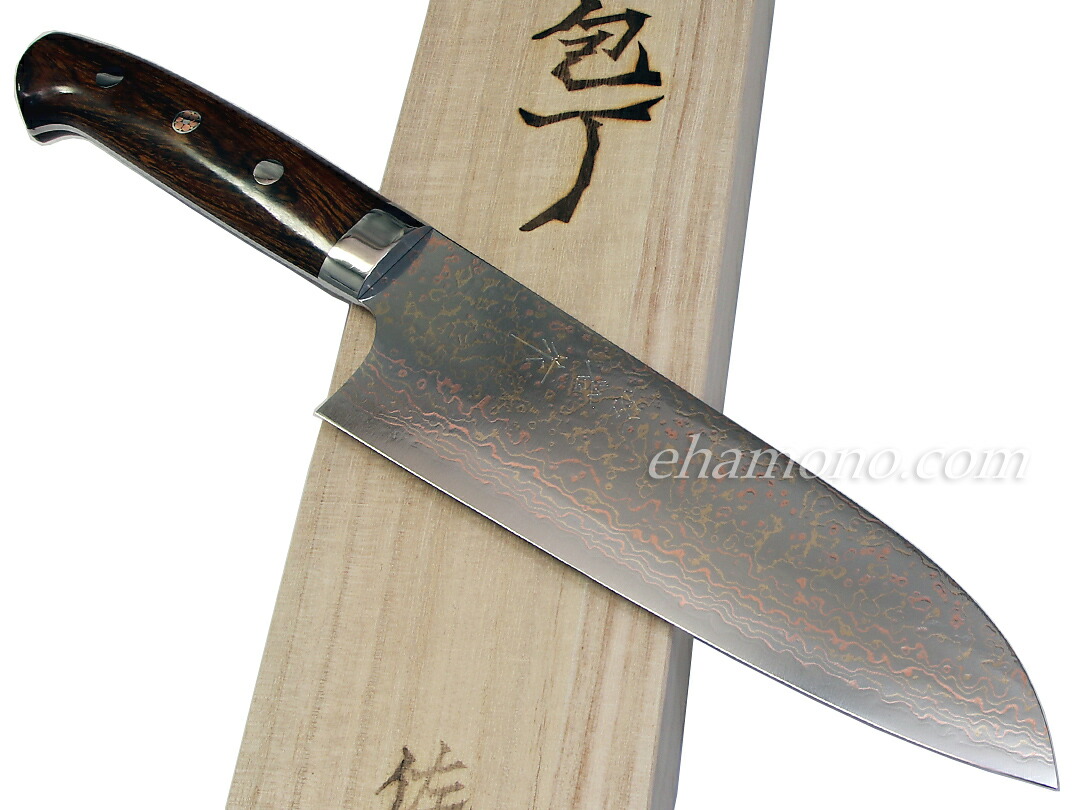 楽天市場】佐治武士作『SRS13 粉末ハイス鋼 三徳包丁』赤合板