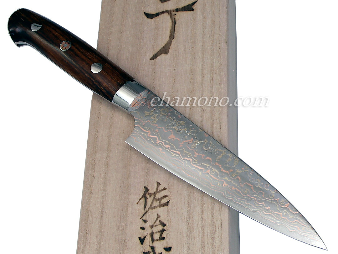 楽天市場】佐治武士作 古都270 有色ダマスカス 赤 : e刃物.com楽天店