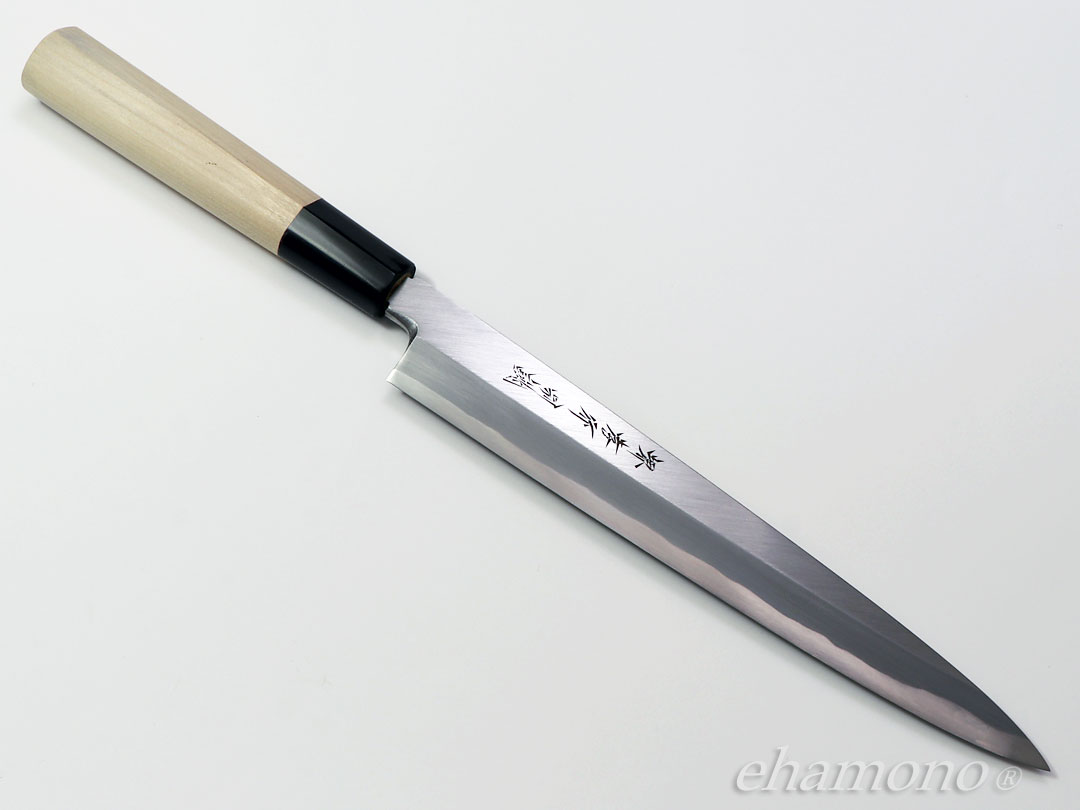 青二鋼　尺　切付柳刃包丁　訳あり 切付柳刃包丁 青鋼 尺2 鞘付 【包丁の＠堺英】