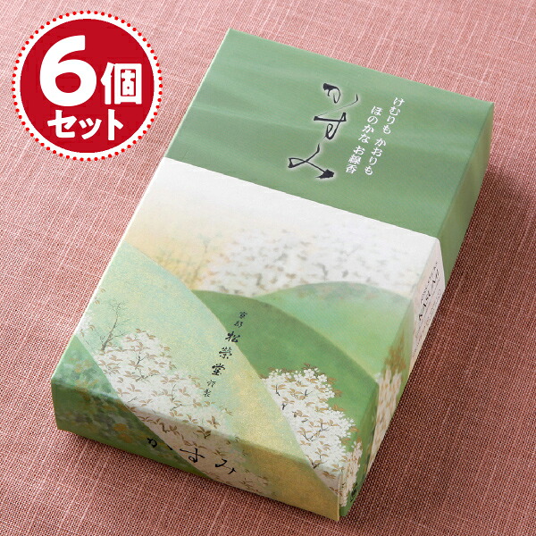 【お香・線香/松栄堂】かすみ(大)&times;6個セット｜仏壇・仏具の江原佛具店 総本店 13,919円